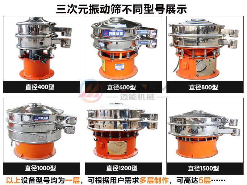 食品级振动筛型号展示